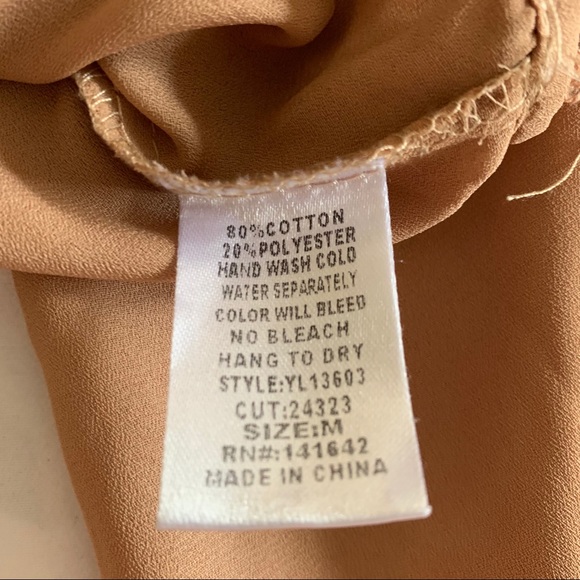 YA Los Angeles Boho Lace Crochet Bell Sleeves Top - Picture 7 of 7